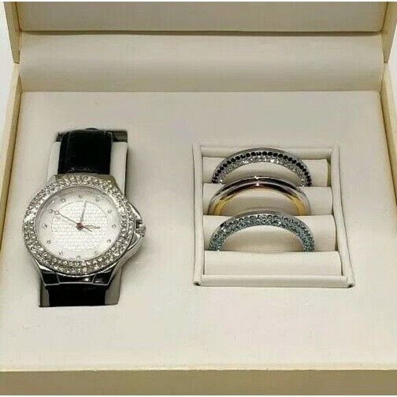 New Gruen Interchangeable Bezels Rhinestone Watch Boxed - Picture 4 of 7